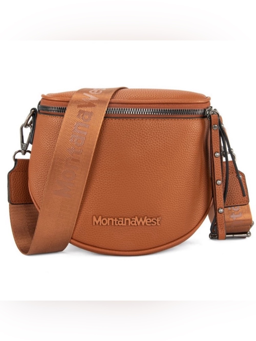Montana West Brown Crossbody Bum Bag with Adjustable Strap and Coin Purse, NWOT
